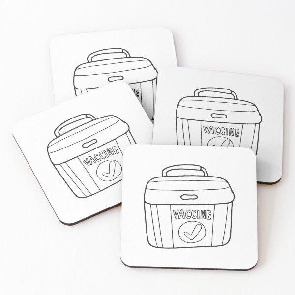 Item preview, A labeled vaccine container kept under a desk designed and sold by rasagamastore.