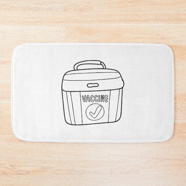 Item preview, A labeled vaccine container kept under a desk designed and sold by rasagamastore.