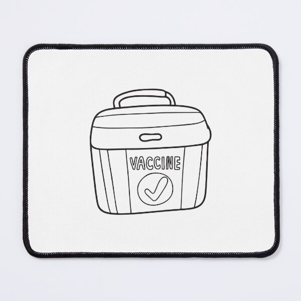 Item preview, A labeled vaccine container kept under a desk designed and sold by rasagamastore.