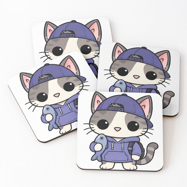 Item preview, Cute Tabby Cat with Fish Toy and Snapback Cap  designed and sold by Jaideep Walia.