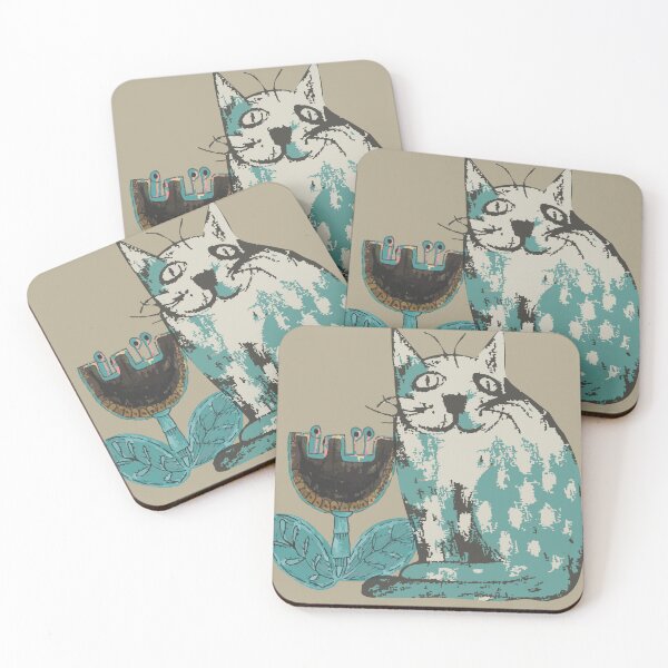 Item preview, Cat And Garden Whimsy. designed and sold by SalsySafrano.