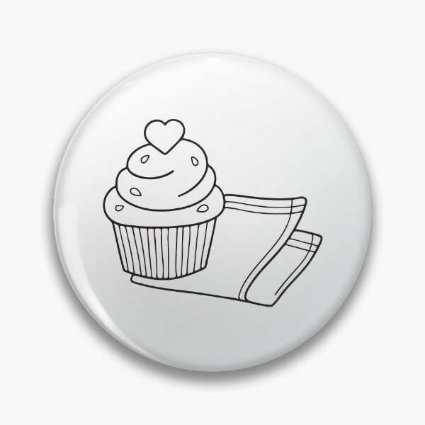 Item preview, A cupcake topped with a heart set next to a napkin designed and sold by rasagamastore.