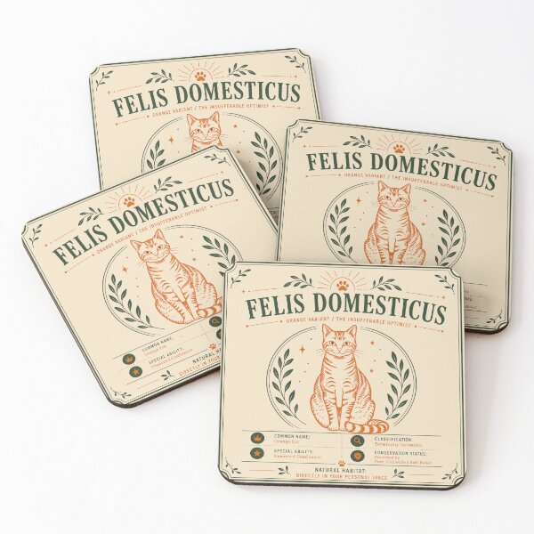 Item preview, Funny Orange Cat Gift Vintage Specimen Card Orange Cat Lover Shirt Felis Domesticus Tabby Cat Humor Cat Mom Gift designed and sold by Fanverse Merchandise.