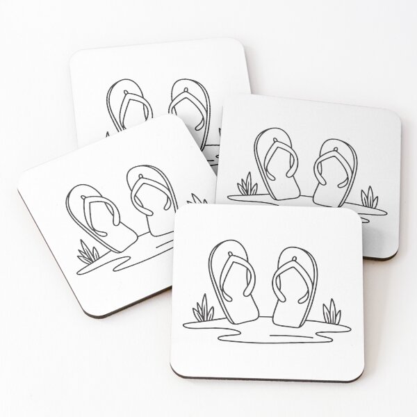 Item preview, A single flip flop lying on a sandy walkway designed and sold by rasagamastore.