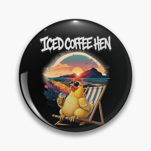 Item preview, Iced Coffee Hen  designed and sold by TheEndDesign.