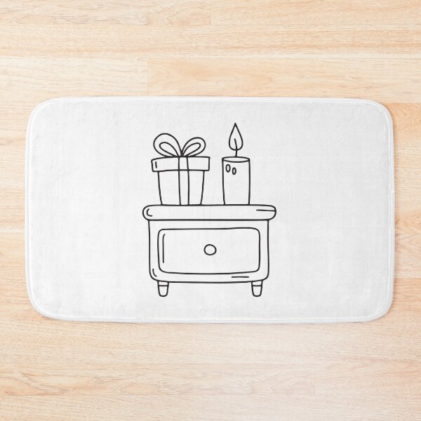 Item preview, A candle glowing beside a wrapped gift box designed and sold by rasagamastore.