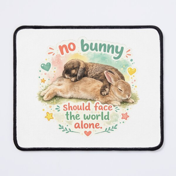 Item preview, No bunny should be alone designed and sold by RabbitRescue.