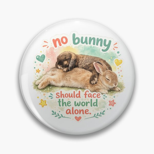 Item preview, No bunny should be alone designed and sold by RabbitRescue.