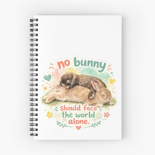 Item preview, No bunny should be alone designed and sold by RabbitRescue.