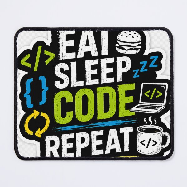 Item preview, Eat Sleep Code Repeat designed and sold by Kushwaha18.