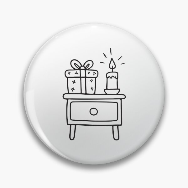 Item preview, A nightstand holding a gift box and small candle designed and sold by rasagamastore.