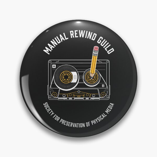 Item preview, Retro Physical Media Manual Rewind Guild Cassette Tape Collector designed and sold by SplashTastic.