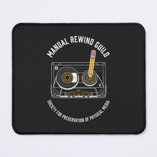 Item preview, Retro Physical Media Manual Rewind Guild Cassette Tape Collector designed and sold by SplashTastic.