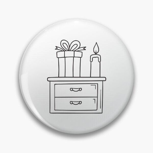 Item preview, A present placed near a lit candle on the bedside table designed and sold by rasagamastore.