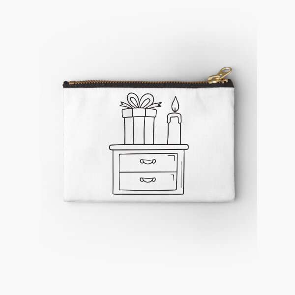 Item preview, A present placed near a lit candle on the bedside table designed and sold by rasagamastore.