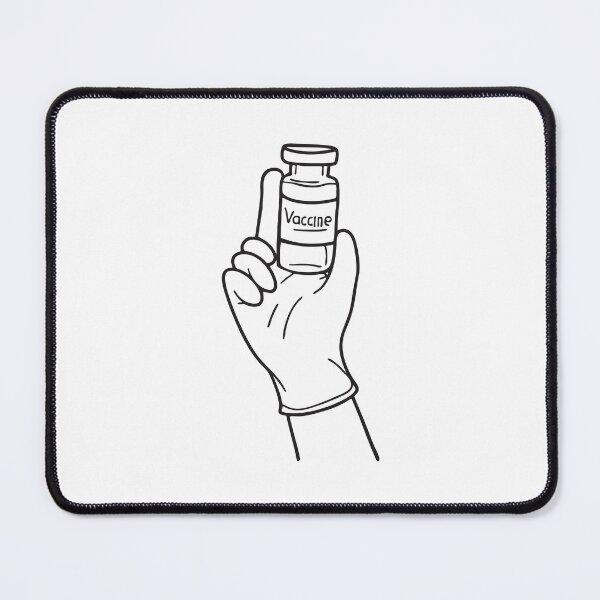 Item preview, A vaccine vial held by a gloved hand designed and sold by rasagamastore.