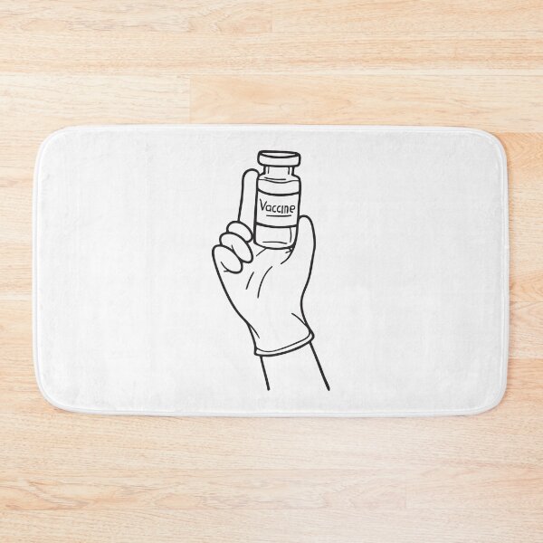 Item preview, A vaccine vial held by a gloved hand designed and sold by rasagamastore.