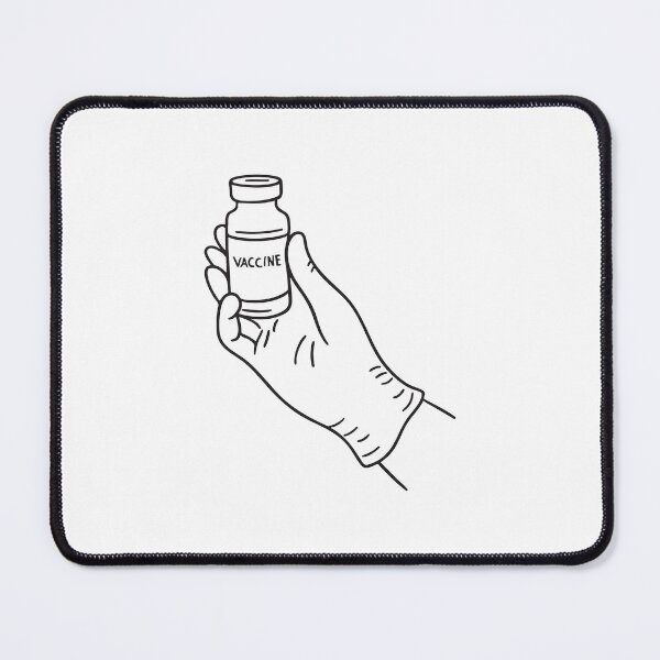 Item preview, A single vaccine vial grasped in a gloved hand designed and sold by rasagamastore.