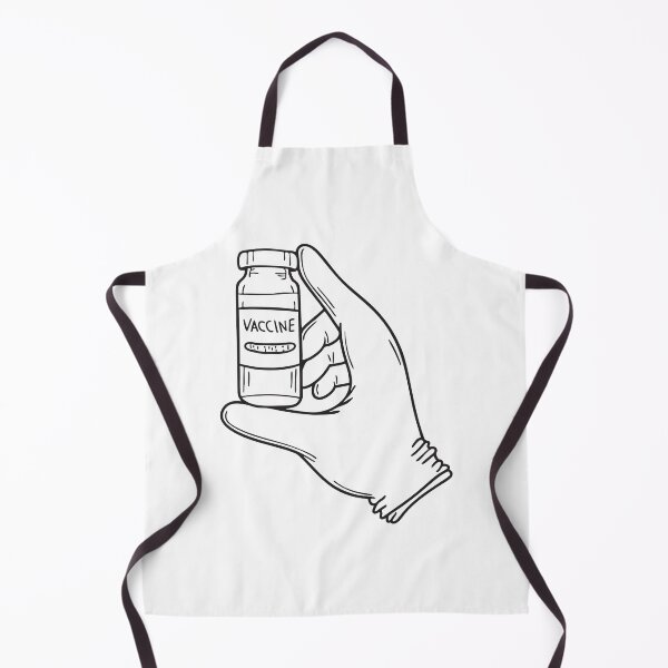 Item preview, A hand wearing a glove holding a small vaccine bottle designed and sold by rasagamastore.