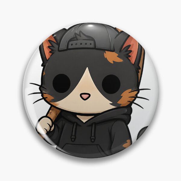 Item preview, Cool Calico Cat Streetwear with Baseball Bat   designed and sold by Jaideep Walia.