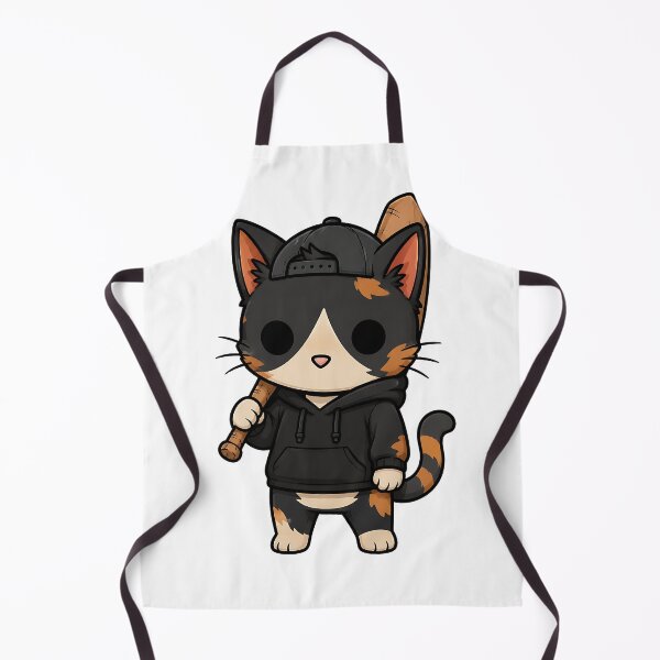 Item preview, Cool Calico Cat Streetwear with Baseball Bat designed and sold by Jaideep Walia.