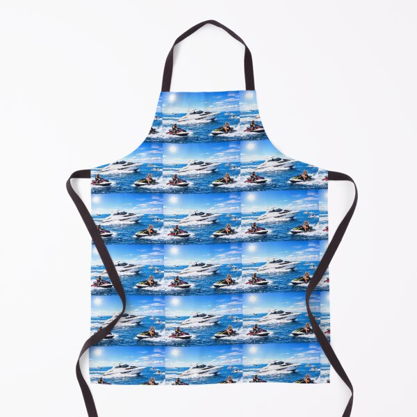 Item preview, Luxury Yacht Adventure – Sunny Ocean Escape with Jet Skis designed and sold by The Art Queen Of Michigan .