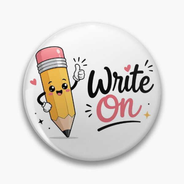 Item preview, Cute Pencil Mascot "Write On" Sticker | Kawaii School Stationery | Student Motivation | Teacher Gift | Writing Lover Design designed and sold by Sanika arts .