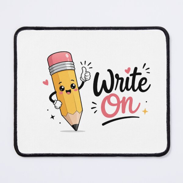 Item preview, Cute Pencil Mascot "Write On" Sticker | Kawaii School Stationery | Student Motivation | Teacher Gift | Writing Lover Design designed and sold by Sanika arts .