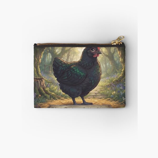 Item preview, Black feathers, golden heart, Black Australorp chicken designed and sold by pbchan.