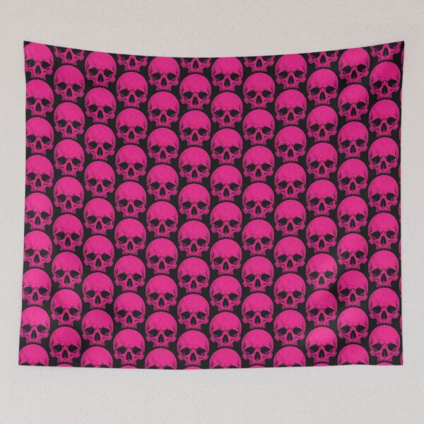 Item preview, Vintage Distressed Hot Pink Skull Bubblegum Goth Aesthetic designed and sold by ShirtRemarks.