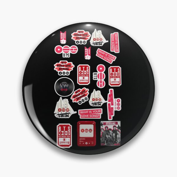 Item preview, ARIRANG BTS DESIGN 30 Sticker Pack | Swim Era Fan Art Aesthetic Vinyl Sticker Collection designed and sold by Palette & Hue.