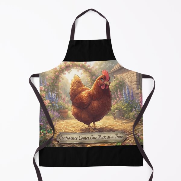 Item preview, Confidence comes one peck at a time, Rhode Island Red Chicken designed and sold by pbchan.