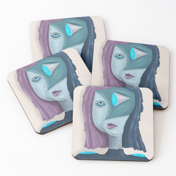 Item preview, Alien No.21 – Long-Distance Vision | Cubist Sci-Fi Character Art designed and sold by aekritdeach.