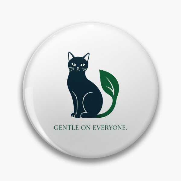 Item preview, Eco Vegan Cat Shirt, Gentle On Everyone T-Shirt, Plant Based Cat Lover Tee, Minimalist Black Cat Graphic, Vegan Lifestyle Apparel, Nature Lover Gift, Eco Friendly Shirt designed and sold by KAYJAY DESIGNS.