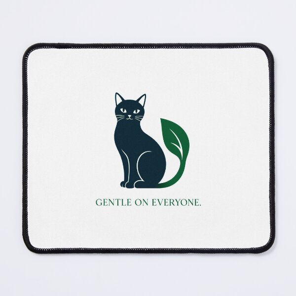 Item preview, Eco Vegan Cat Shirt, Gentle On Everyone T-Shirt, Plant Based Cat Lover Tee, Minimalist Black Cat Graphic, Vegan Lifestyle Apparel, Nature Lover Gift, Eco Friendly Shirt designed and sold by KAYJAY DESIGNS.
