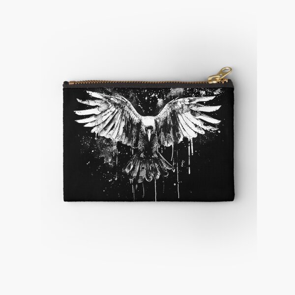 Item preview, Raven with Spread Wings Gothic Ink Splatter Art designed and sold by inkoutninja.