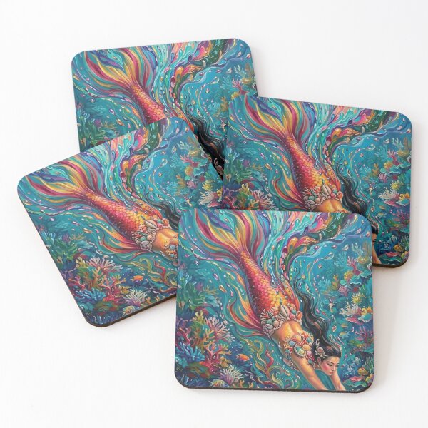 Item preview, Colorful Mermaid designed and sold by Bellewood222.