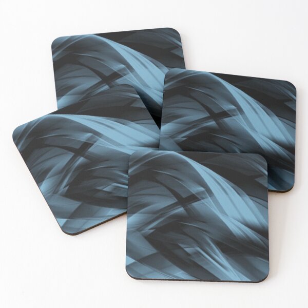 Item preview, Dark Blue Waves Cyber Futuristic Abstract Lines Pattern designed and sold by LYAN-STORE.