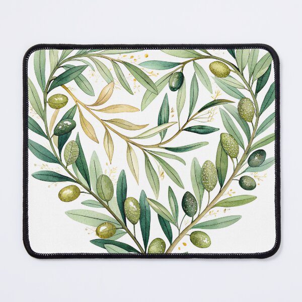 Item preview, Delicate watercolor olive branch heart, perfect for elegant wedding invitations or sophisticated nature-inspired designs with its romantic, botanical aesthetic designed and sold by Ag49D.
