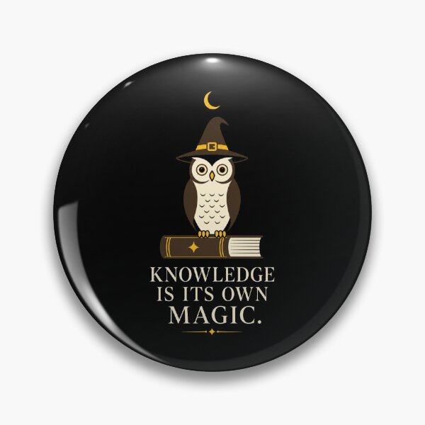 Item preview, Knowledge Is Its Own Magic Shirt, Owl Witch T-Shirt, Book Lover Graphic Tee, Dark Academia Apparel, Bibliophile Gift, Magical Library Shirt, Reading Lover Tee designed and sold by KAYJAY DESIGNS.
