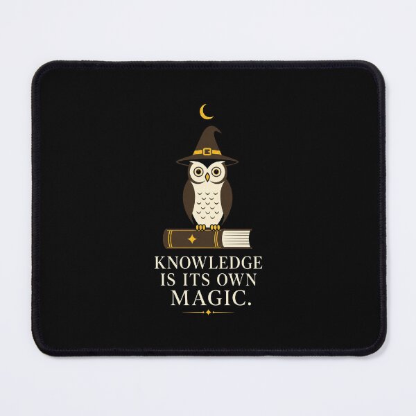 Item preview, Knowledge Is Its Own Magic Shirt, Owl Witch T-Shirt, Book Lover Graphic Tee, Dark Academia Apparel, Bibliophile Gift, Magical Library Shirt, Reading Lover Tee designed and sold by KAYJAY DESIGNS.
