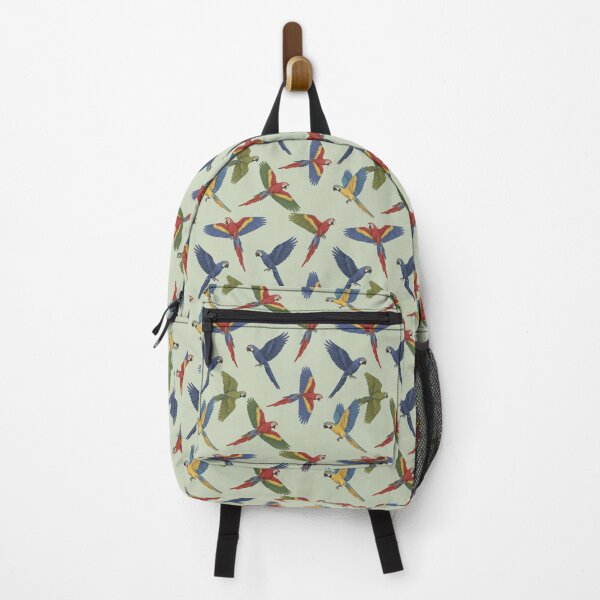 Item preview, Tropical Parrots in Flight – Vibrant Exotic Bird Seamless Pattern designed and sold by The Digital Compass.