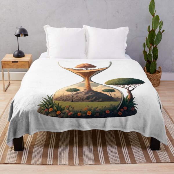 Item preview, Nature's future within hourglass, time passing slowly designed and sold by Ag49D.