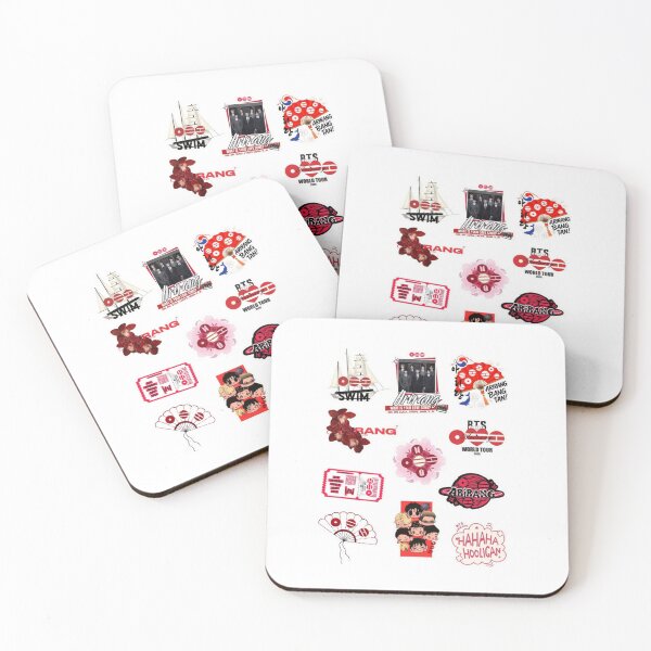 Item preview, ARIRANG BTS DESIGN 32 Sticker Set | Swim Era Aesthetic ARMY Fan Art Collection designed and sold by Palette & Hue.