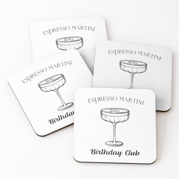 Item preview, Espresso Martini Birthday Club | Funny Birthday Cocktail Lover Gift designed and sold by luckyhue.
