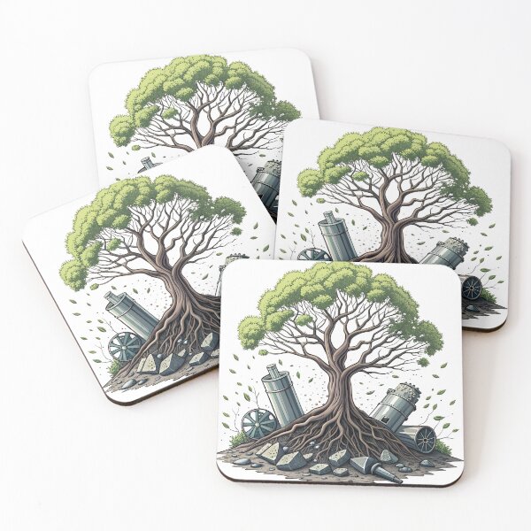 Item preview, Nature reclaims industrial remnants symbolizing renewal designed and sold by Ag49D.