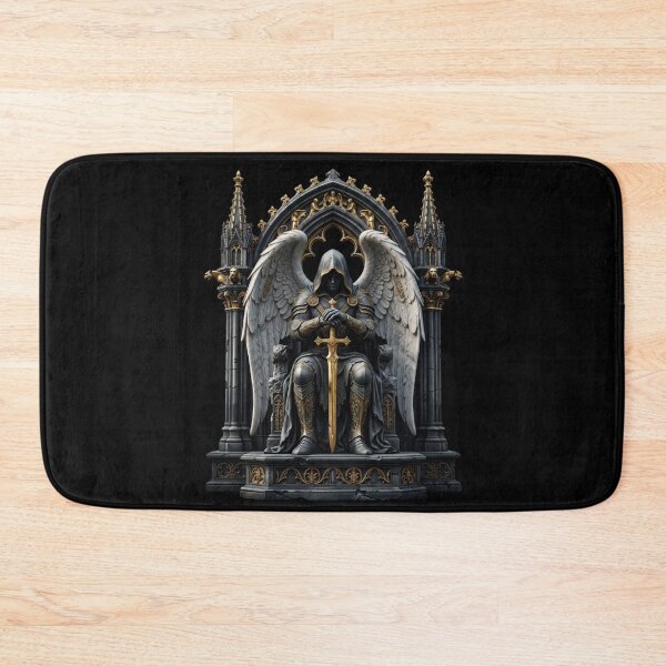 Item preview, Hooded Warrior Angel with Golden Sword — Gothic Sculpture designed and sold by David Mateo ArtWorks.