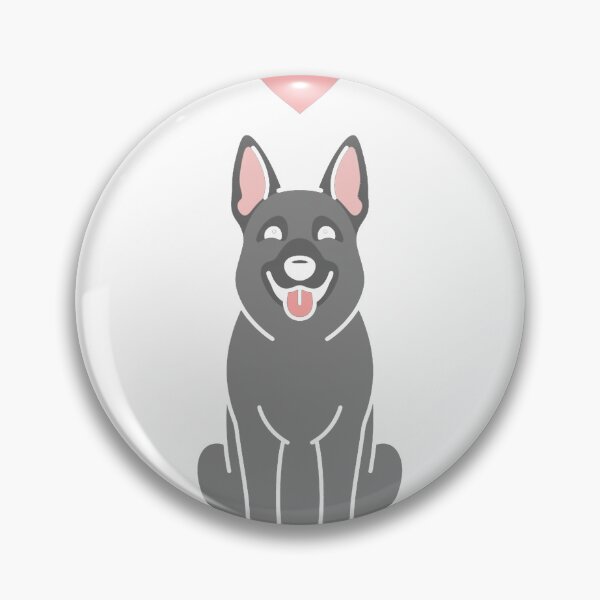 Item preview, LOVE Gray German Shepherd Classic T-Shirt designed and sold by Magoya Store ⭐⭐⭐⭐⭐.