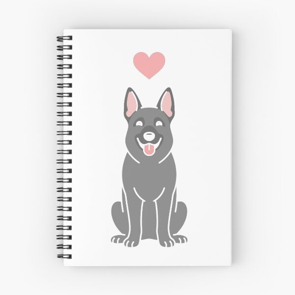 Item preview, LOVE Gray German Shepherd Classic T-Shirt designed and sold by Magoya Store ⭐⭐⭐⭐⭐.