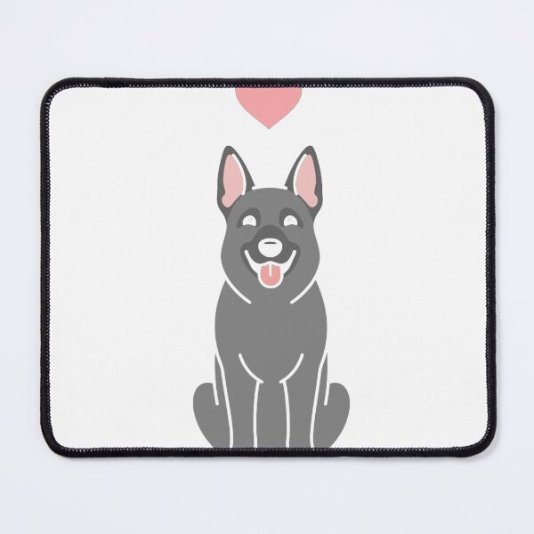 Item preview, LOVE Gray German Shepherd Classic T-Shirt designed and sold by Magoya Store ⭐⭐⭐⭐⭐.